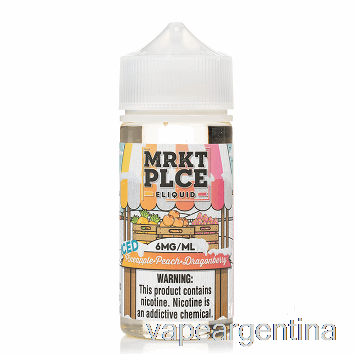 Hielo Piña Melocotón Dragonberry - Mrkt Plce - 100ml 3mg Vape Descartable